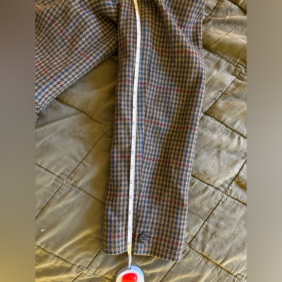 Vintage wool checked blazer - size 12 - Picture 6 of 7